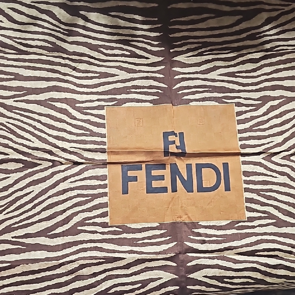 Fendi Zebra Print Scarf